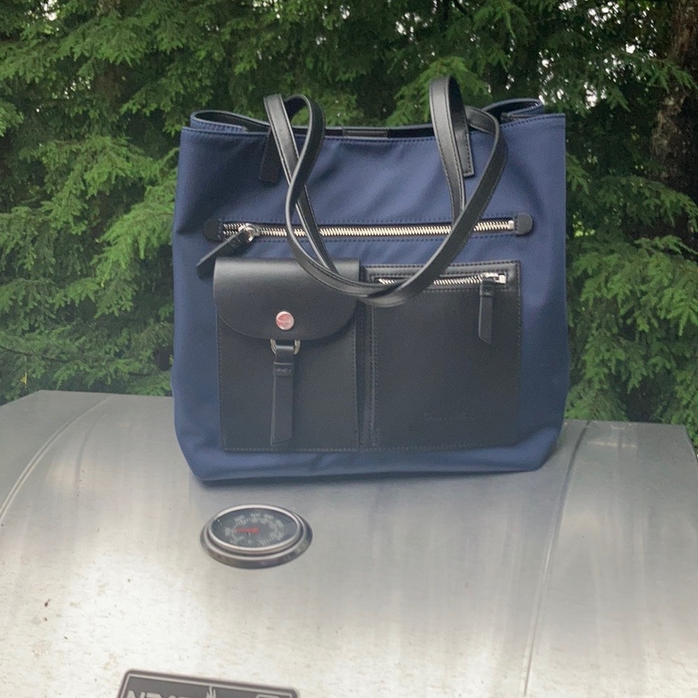 Leather Calvin Klein messenger-everything bag